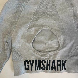 long sleeve gym shark top